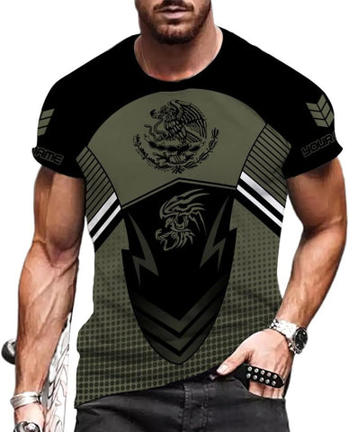 Rivelus Personalized Name Mexican Shirts for Men, Customized Mexico Shirts for Men, Mexico Shirts for Women Mexico Shirt