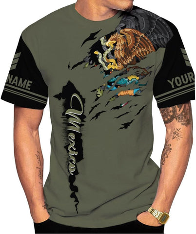 Rivelus Personalized Name Mexican Shirts for Men, Customized Mexico Shirts for Men, Mexico Shirts for Women Mexico Shirt