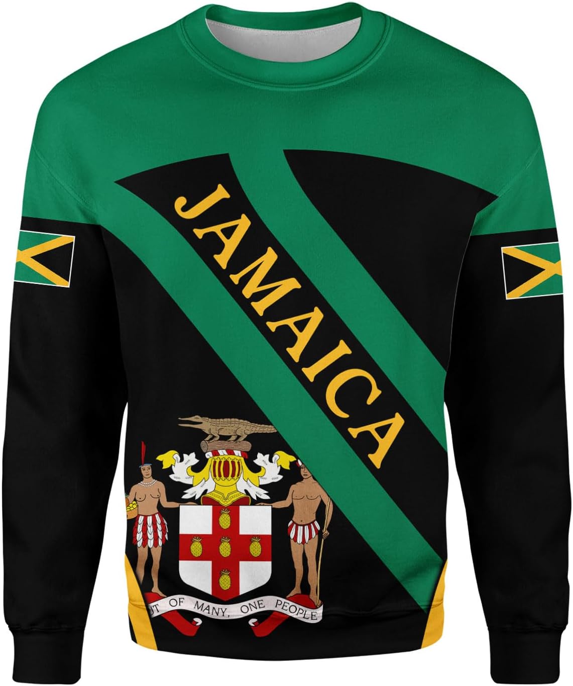 Mostprints Personalized Jamaica Hoodie Camisa Jamaica Hoodies Jamaica Sweaters Shirts Men & Women Jamaican Pride Shirt Gifts