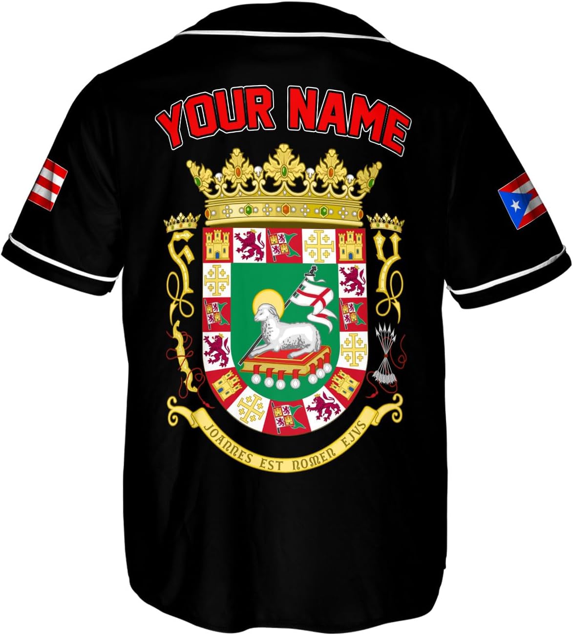 RoyalBro Personalized Puerto Rico Baseball Shirt - Custom Team Name, Puerto Rican Baseball Jersey for Men