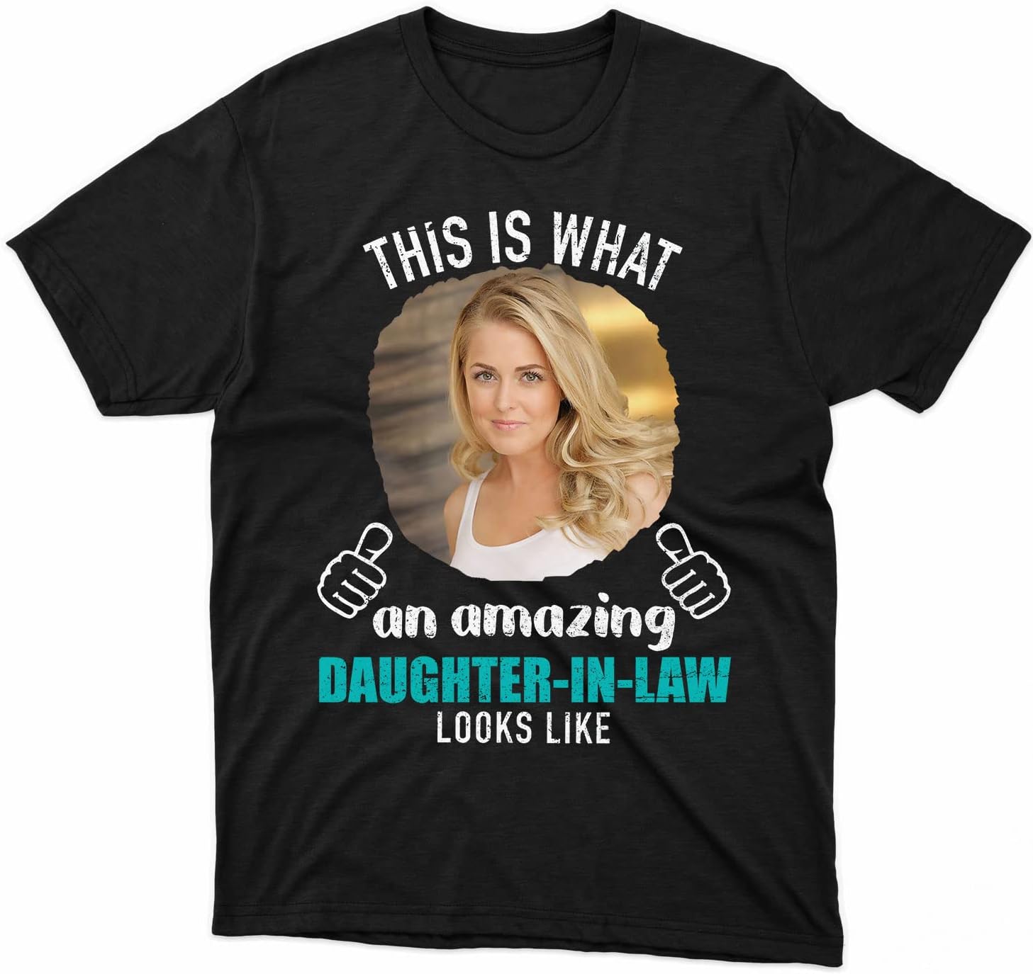 HomeDesign Personalized My Daughter in Law is My Favorite Child Shirt, Daughter in Law Tshirt Favorite Child is My Daughter
