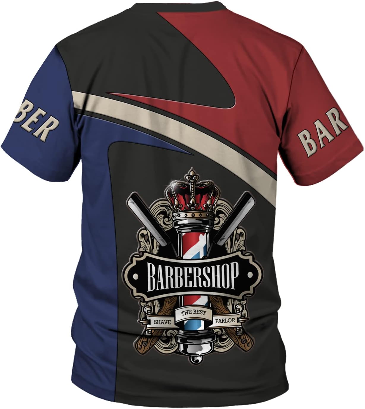 MAPrints Personalized Barber 3D All Over Printed Shirt Haircutting Hairstylist Funny T Shirt Gift