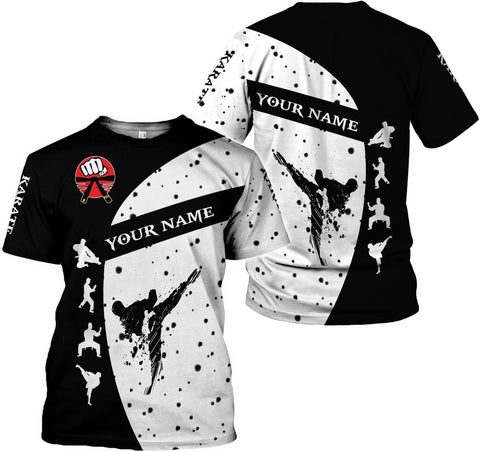 MAPrints Personalized Karate 3D Tshirt Cool Karate Gift for Boys Girls Karate Lovers T-Shirt Karate Shirts Uniform Size S-5XL