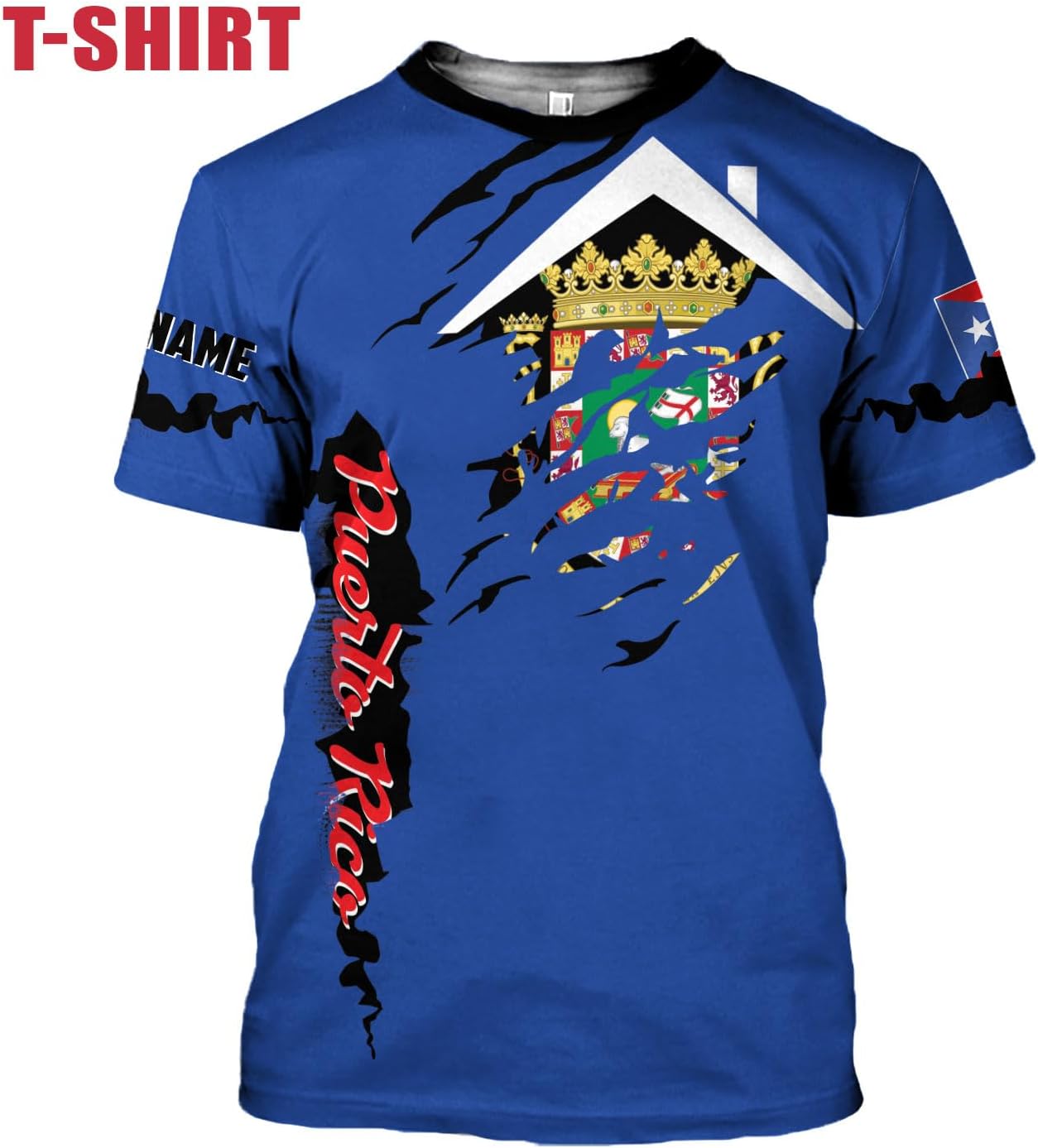 Mostefy Personalized Name Puerto Rico Shirt, Customized Puerto Rico Shirts for Men and Women, Puerto Rico Flag T-Shirt3
