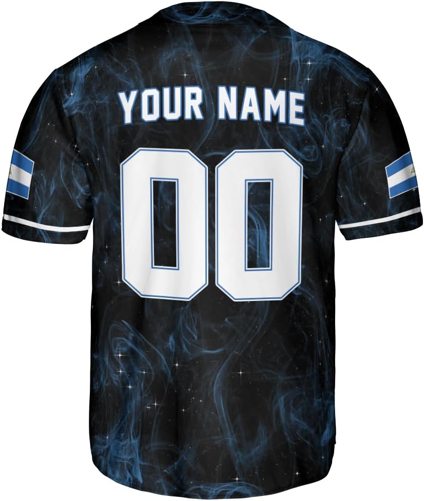 Parvii Personalized Nicaragua Baseball Jersey Shirt Custom Nicaraguan Baseball Jersey for Men & Women Nicaraguan Camisas