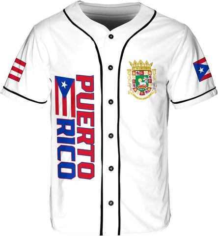 RoyalBro Personalized Puerto Rico Baseball Shirt - Custom Team Name, Puerto Rican Baseball Jersey for Men
