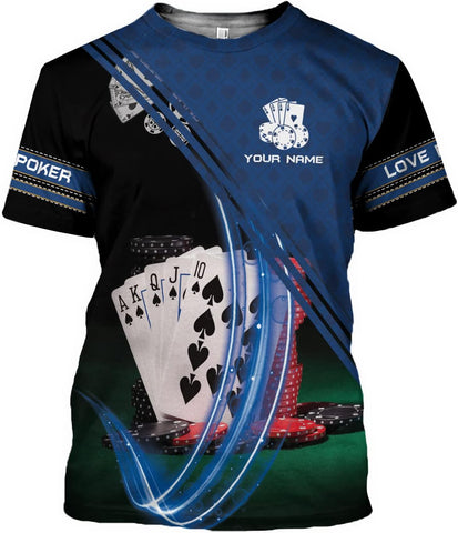 Royal Fight Personalized Poker Shirt 3D Funny Poker Shirt for Men Casino Poker Shirt Gifts Men Women Funny Poker Gift