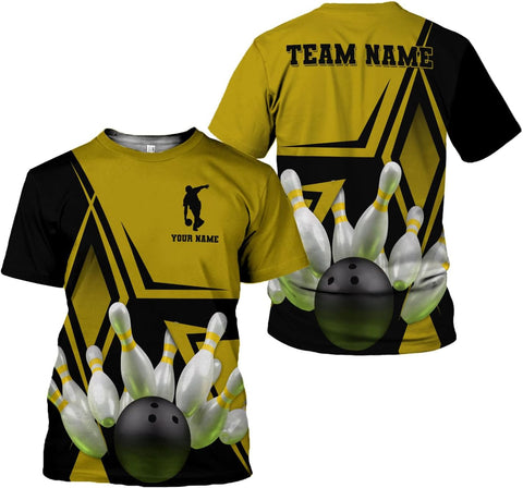 Custom Bowling Shirts, Personalized Name Bowling Shirts Unisex, Bowling Jerseys for Men & Women, Team Bowling Shirt Gift