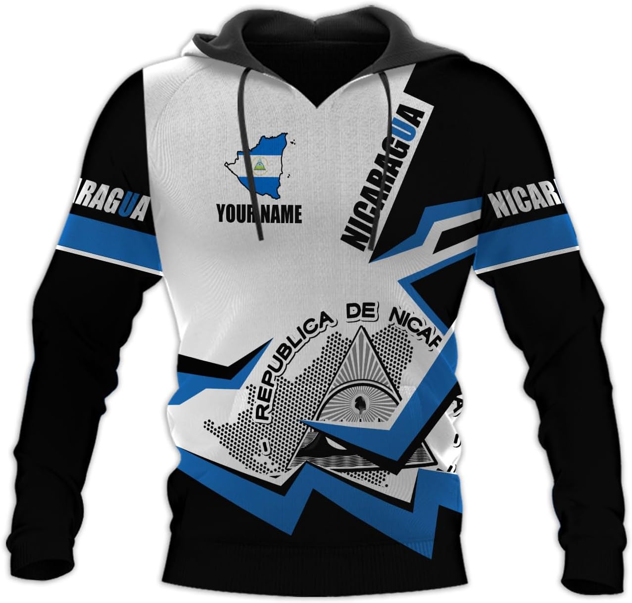 Custom Nicaragua Shirt 3D Flag T-Shirt Hoodie Sweatshirt, Camisas Nicaraguan Men & Women Personalized Nicaragua Shirt