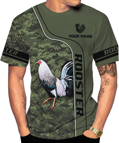 Mostefy Personalized Name Rooster Hoodie 3D, Gallos De Pelea, Chicken Sweatshirt, Chicken Hoodie for Men and Women S-5XL