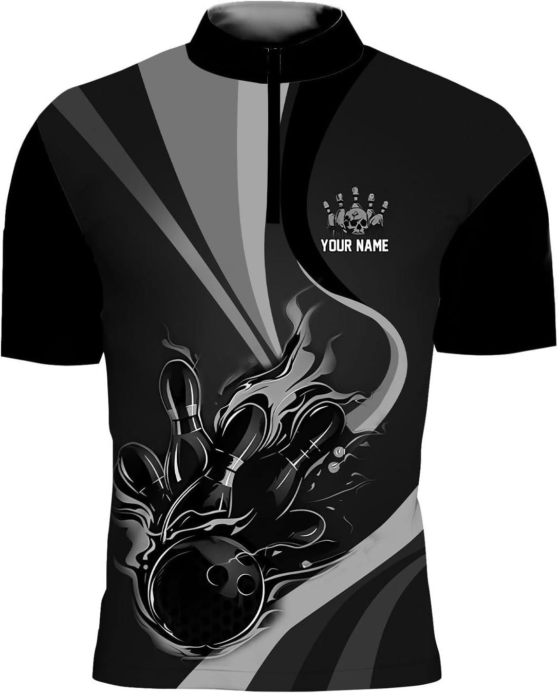LigtHuy Personalized Bowling Jersey 3D, Bowling Shirts for Team, Bowling Shirt Unisex for Men Women, Bowling Shirts for Men 3