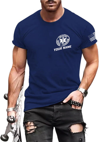 Podagree Personalized EMT Shirt, EMS Shirt, Customized EMS Shirts,EMT Paramedic Uniform Emergency Medical Technician Shirts