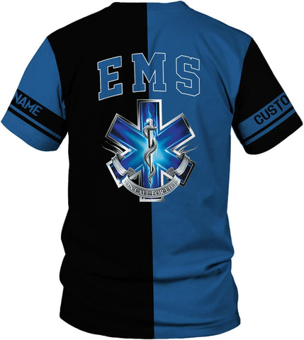 Podagree Personalized EMT Shirt, EMS Shirt, Customized EMS Shirts,EMT Paramedic Uniform Emergency Medical Technician Shirts