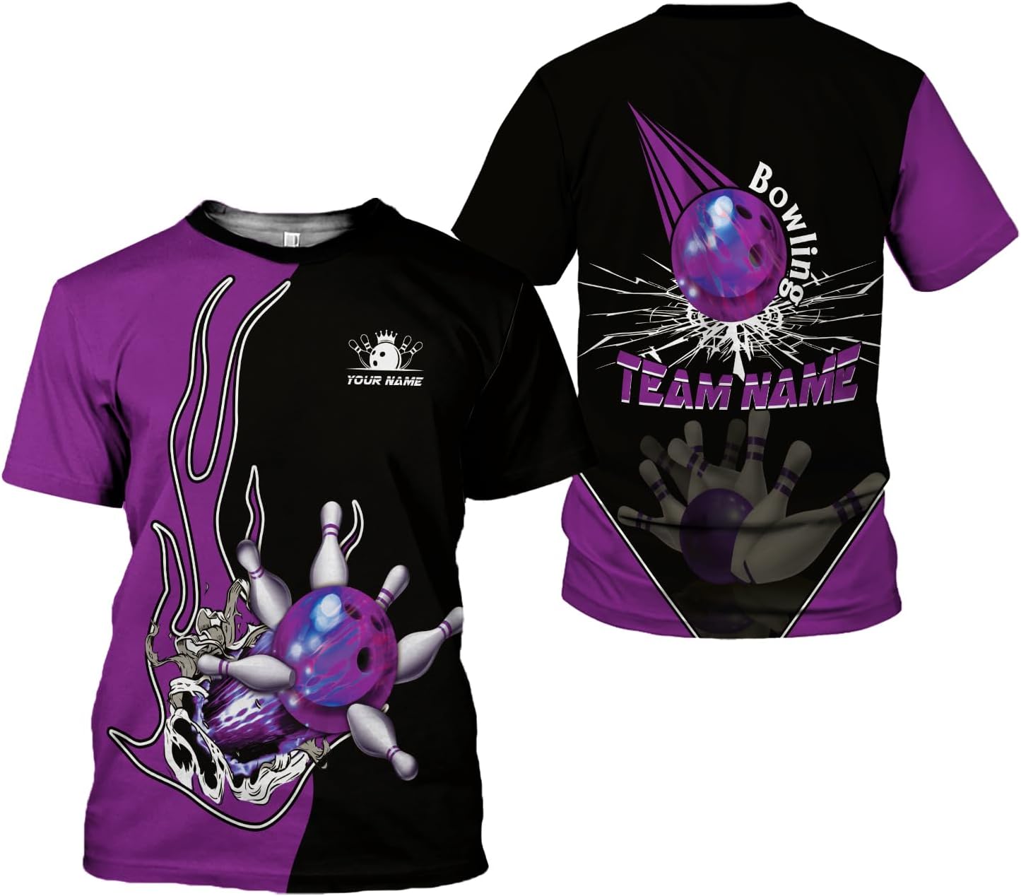 AOVL Custom Bowling Shirts for Men Bowling Shirts Bowling Shirts Unisex Bowling Jerseys for Men Custom Bowling Shirts for Men