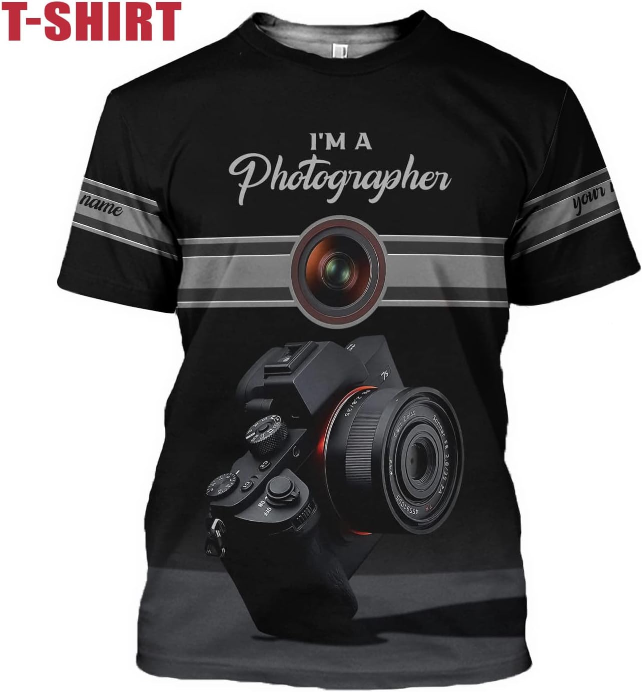HomeDesign Personalized Photography Shirt Photographer Shirts Photographic Camera Tshirt Men & Women Photographer Gifts