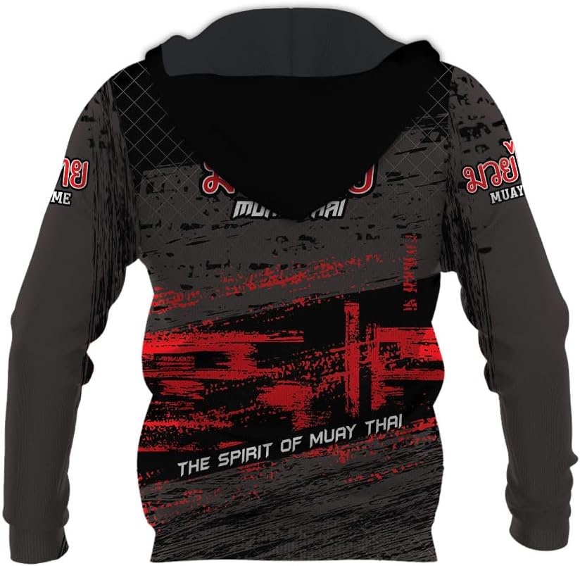 MAPrints Personalized Name Boxing Hoodies, Muay Thai Pride Sweatshirt