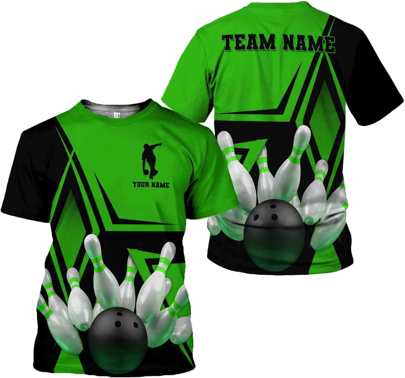 Custom Bowling Shirts, Personalized Name Bowling Shirts Unisex, Bowling Jerseys for Men & Women, Team Bowling Shirt Gift