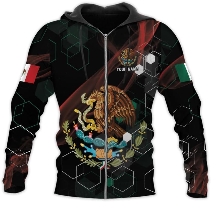 Personalized Name Mexican Shirts for Men, Customized Mexico Shirts for Men, Mexico Shirts for Women Mexico Shirt Eagle Flag