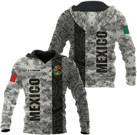 Personalized Name Mexican Hoodie 3D, Customized Mexican Hoodies for Men, Unisex Mexico Hoodie 3D, Mexico Hoodies for Men, Mexico Flag Gift for Women, T Shirt, Zip Up Hoodie, Sweatshirt HD20