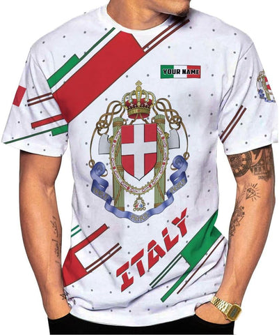 Artparel Personalized Italy Shirt 3D Italia Flag Shirt Italian Flag Shirts Italiano Shirt 3D Italian Shirt Flag for Men Women