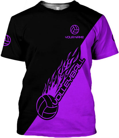 Custom Volleyball Shirts for Men, Volleyball T Shirts for Women, Personalized Name and Number Volleyball Player Clothes Gift