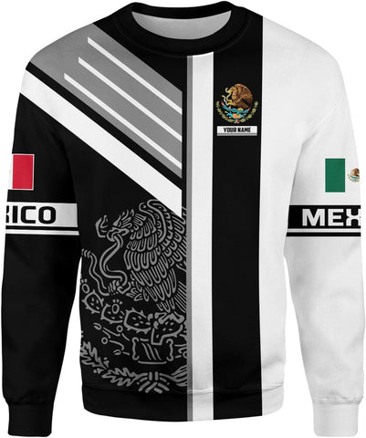 Mostprints Personalized Name Mexican Hoodie 3D, Mexican Hoodies for Men, Unisex Mexico Hoodie, Mexico Hoodies for Men