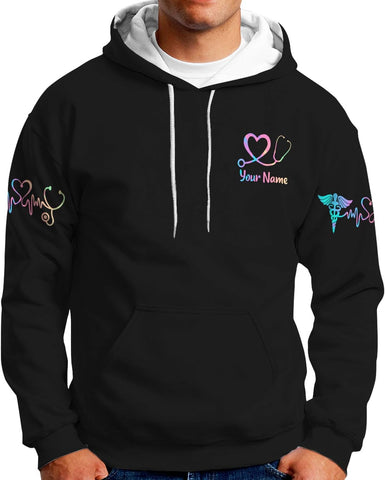 MoonArt Personalized Name Nurse Shirt Nurse Gifts Nurse Graduation Gift Funny Nurse T-Shirt Gift Nursing Emergency Shirts