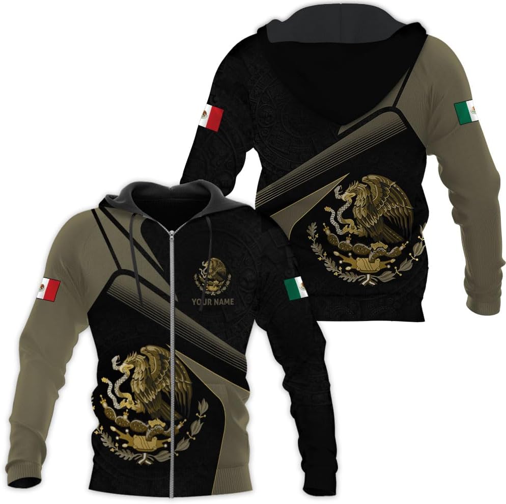 Personalized Mexico Shirt for Men Mexico T Shirts for Women Custom Mexico Flag Shirts for Mexican Independence Day