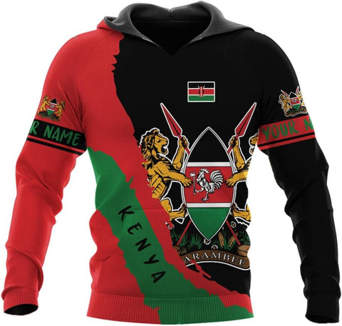 Personalized Kenya Flag 3D Shirts - Kenyan Pride Gift