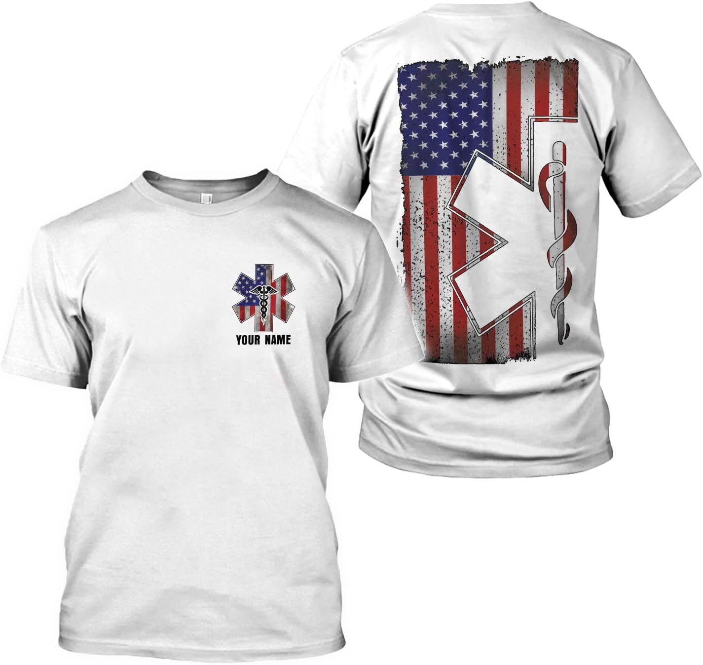 Podagree Personalized EMT Shirt, EMS Shirt, Customized EMS Shirts,EMT Paramedic Uniform Emergency Medical Technician Shirts