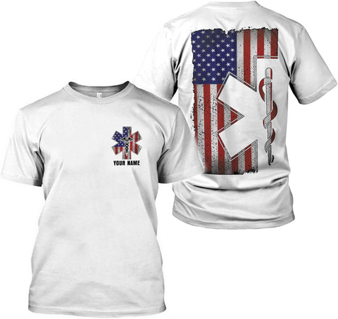 Podagree Personalized EMT Shirt, EMS Shirt, Customized EMS Shirts,EMT Paramedic Uniform Emergency Medical Technician Shirts