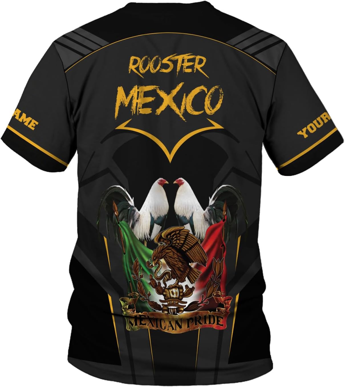 Personalized Mexican Shirts for Men 3D Customized Mexico Shirts for Men Mexico Shirts for Women Mexico Flag Shirt (HD182)