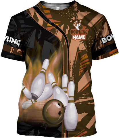 Intenprints Personalized Bowling Shirt Custom Bowling Shirts Bowling Gift Bowling Shirts for Women & Men Bowling Shirt Team