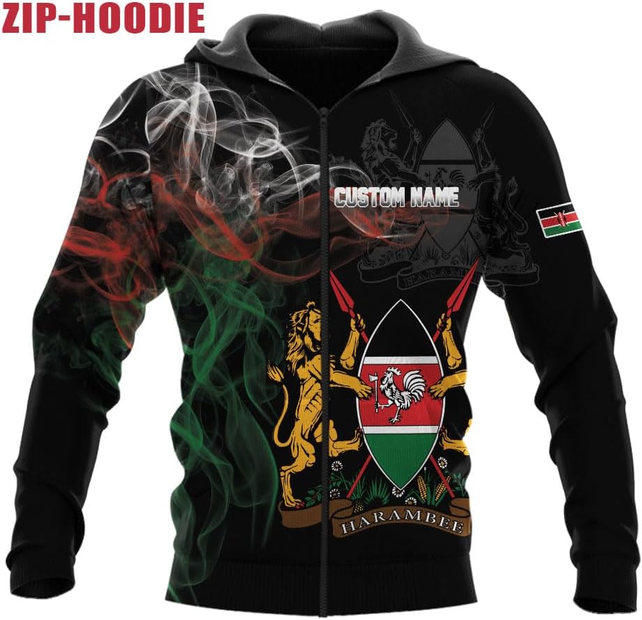 Personalized Kenya Flag 3D Shirts - Kenyan Pride Gift