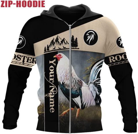 Personalized Rooster Hoodie, Rooster Hoodies for Men Sudadera De Mexico Hombre Unisex Hoodie, T Shirt, Zip Up Hoodie, Sweatshirt for Men Women HD766 Multicolor