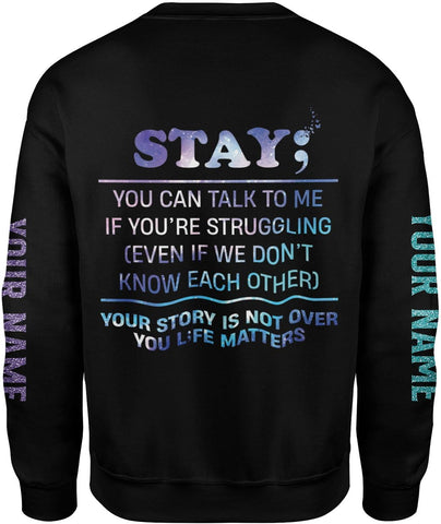 MAPrints Personalized Suicide Awareness 3D Shirt, Suicide Prevention Awareness T Shirt, Sweater, Hoodies, Mental Health Shirt