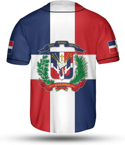 Personalized Dominican Republic Baseball Jersey Shirt,Team Name Republic Dominicana Baseball Jersey for Men and Women