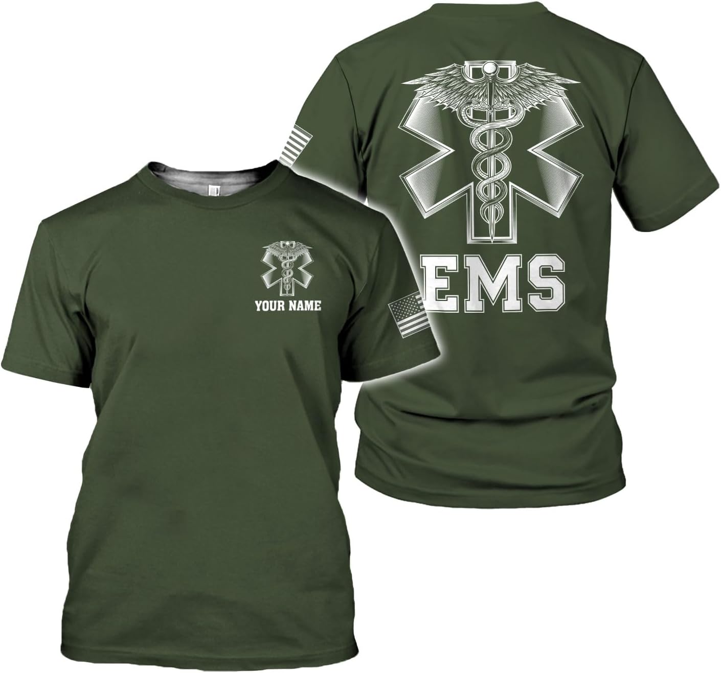 Mostefy Personalized EMT Shirt, EMS Shirt, Customized EMS Shirts,EMT Paramedic Uniform Emergency Medical Technician Shirts