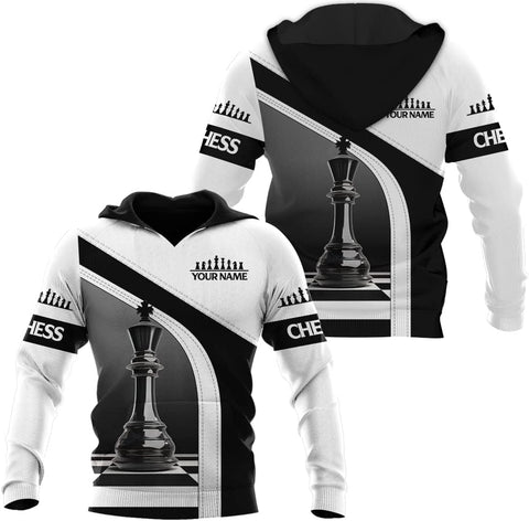 Personalized Name Chess 3D Full Color Shirt, Custom Name Chess 3D Shirt for Men, Women, Chess Lover, USA Chess Shirt