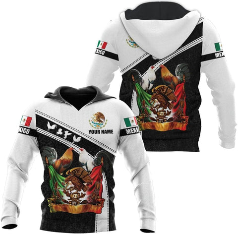 Mostefy Personalized Name Mexican Shirts for Men 3D, Rooster Mexico Shirts for Men, Mexico Shirt Eagle Flag Mexican Eagle (US, Alpha, Small, 5X-Large, Regular, Regular, Multi 11)