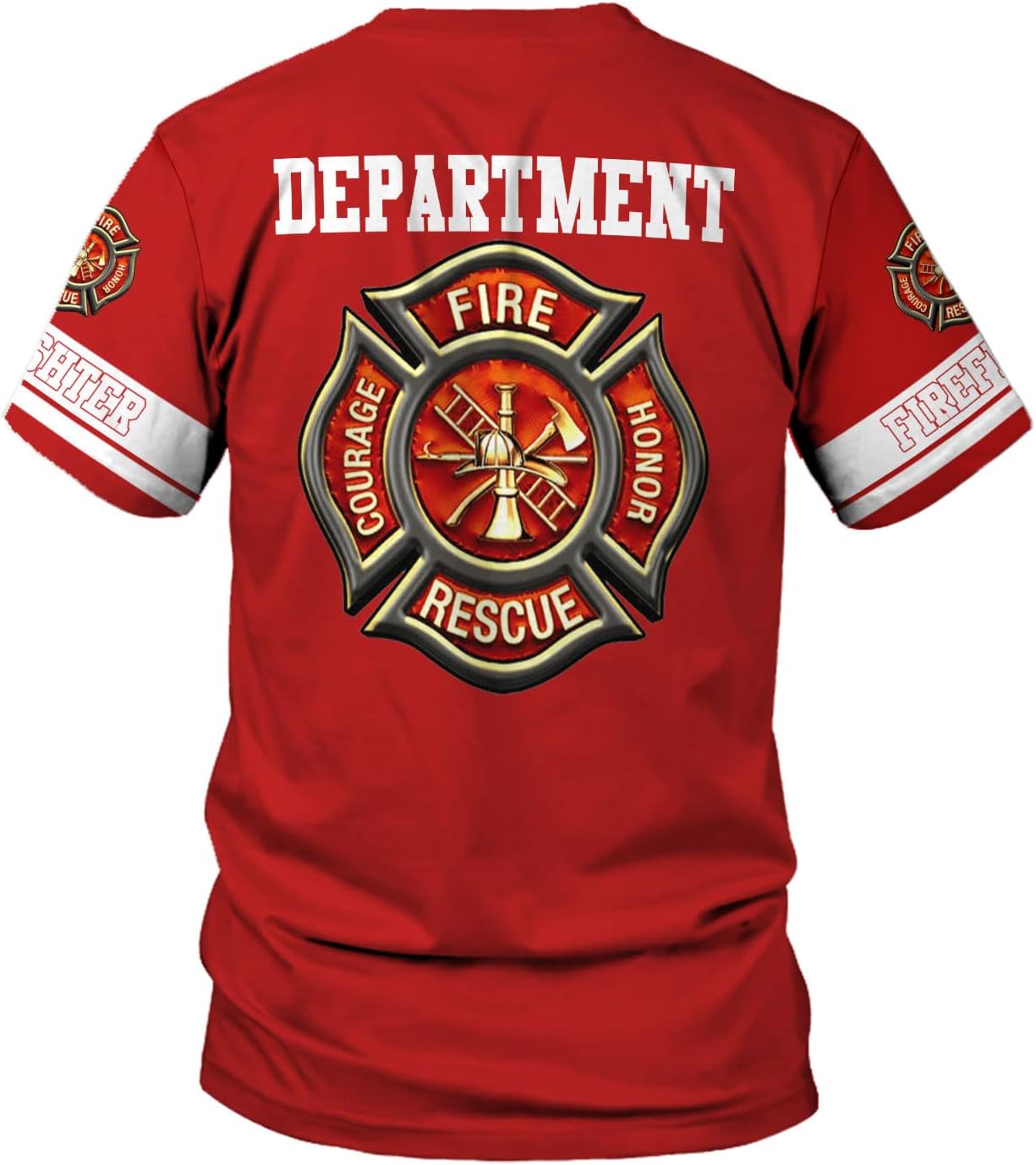 Vybonz Personalized Firefighter Shirt Custom Name Fire Man Firefighter Gift Tshirt 3D Shirts Unisex Tshirts 3D for Men Women