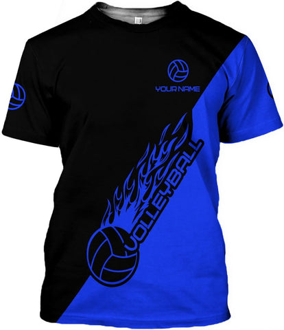 Custom Volleyball Shirts for Men, Volleyball T Shirts for Women, Personalized Name and Number Volleyball Player Clothes Gift
