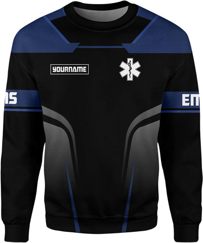 Custom EMS EMT Shirts Men Women, Personalized Paramedic Uniform Emergency Medical Technician Apparel, EMS Week Gifts