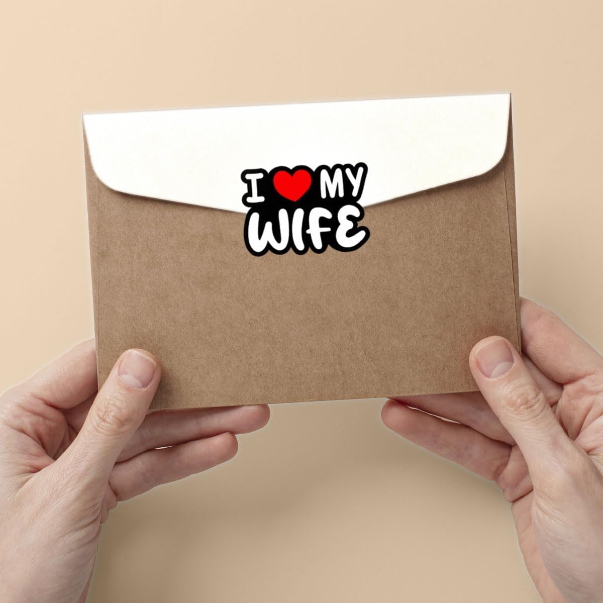 (3Pcs) I Love My Wife Sticker, I Heart My Wife Decal, Sticker Connection Funny Hot Wives Heart Vinyl Decals for Cars Trucks Vans Bumper Windows Waterbottles Laptops 3"x3"