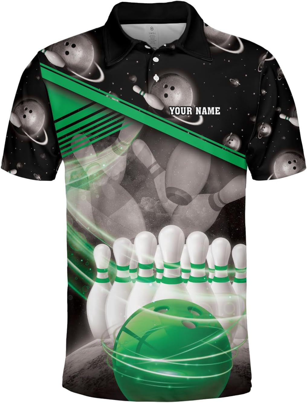 Custom Bowling Polo Shirt Personalized 3D Team Name Bowling Shirts for Men Women Jersey Unisex Bowler Short Sleeve Gift Tee