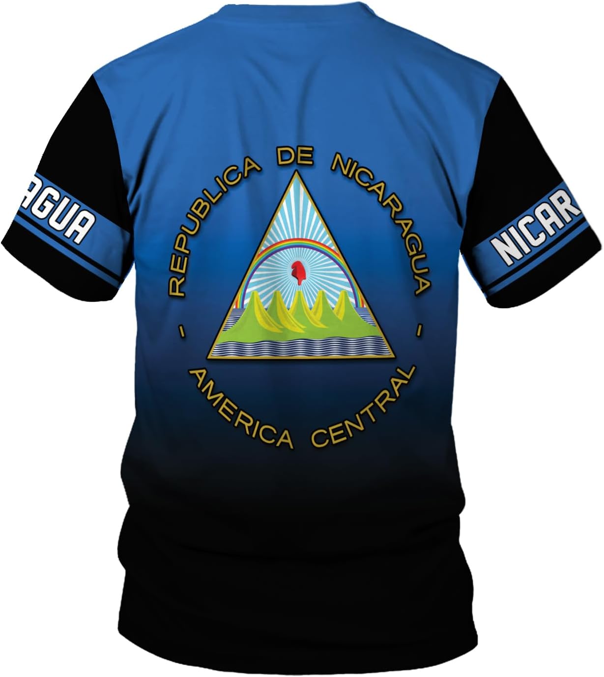 Vybonz Personalized Nicaragua Shirt 3D, Nicaragua Flag Shirts, Nicaraguan Camisas T-Shirt, Nicaragua Shirts for Men Women