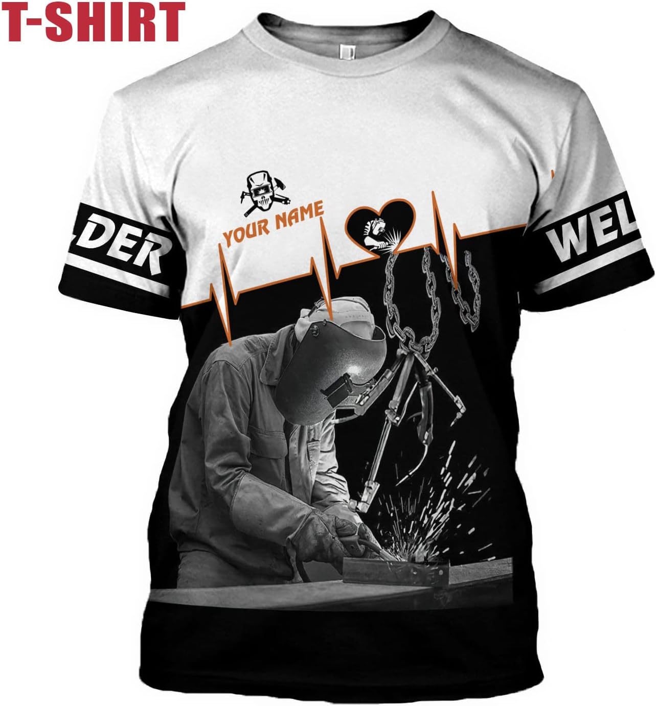 Personalized Welder Shirt Custom Welder Shirts Welding 3D T Shirts Welder Tshirt for Men and Women