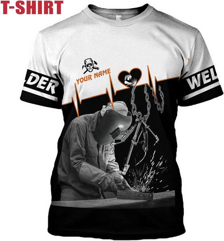 Personalized Welder Shirt Custom Welder Shirts Welding 3D T Shirts Welder Tshirt for Men and Women