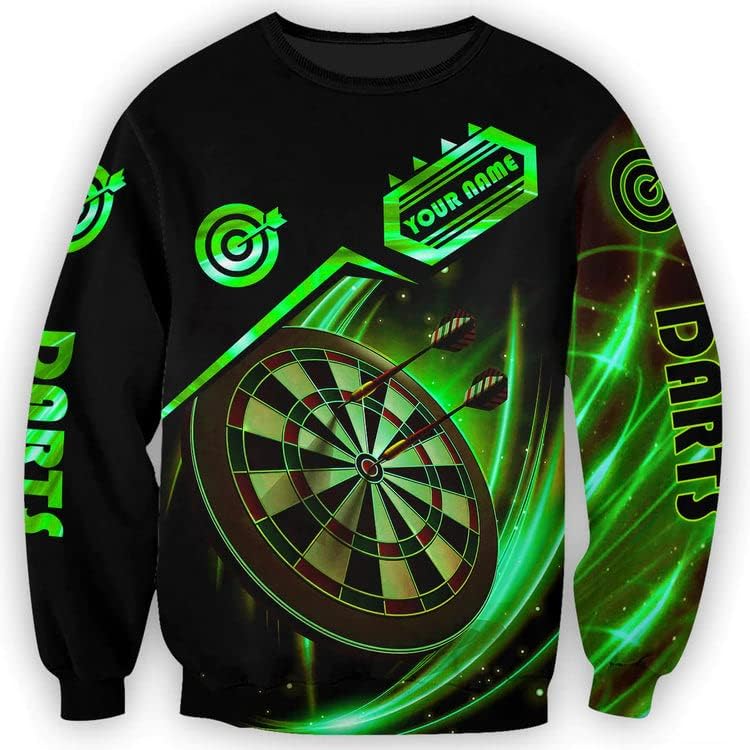 Personalized 3D Dart Shirts for Men, Dart Tshirts for Team, Dart League T-Shirt, Dart Gift, Graphic Darts Print Short Sleeve