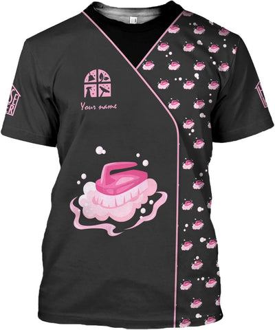 MAPrints Personalized Name Housekeeping Shirt 3D All Over Print, Cleaning Service Tshirt, Gifts for Housekeeper Men and Women